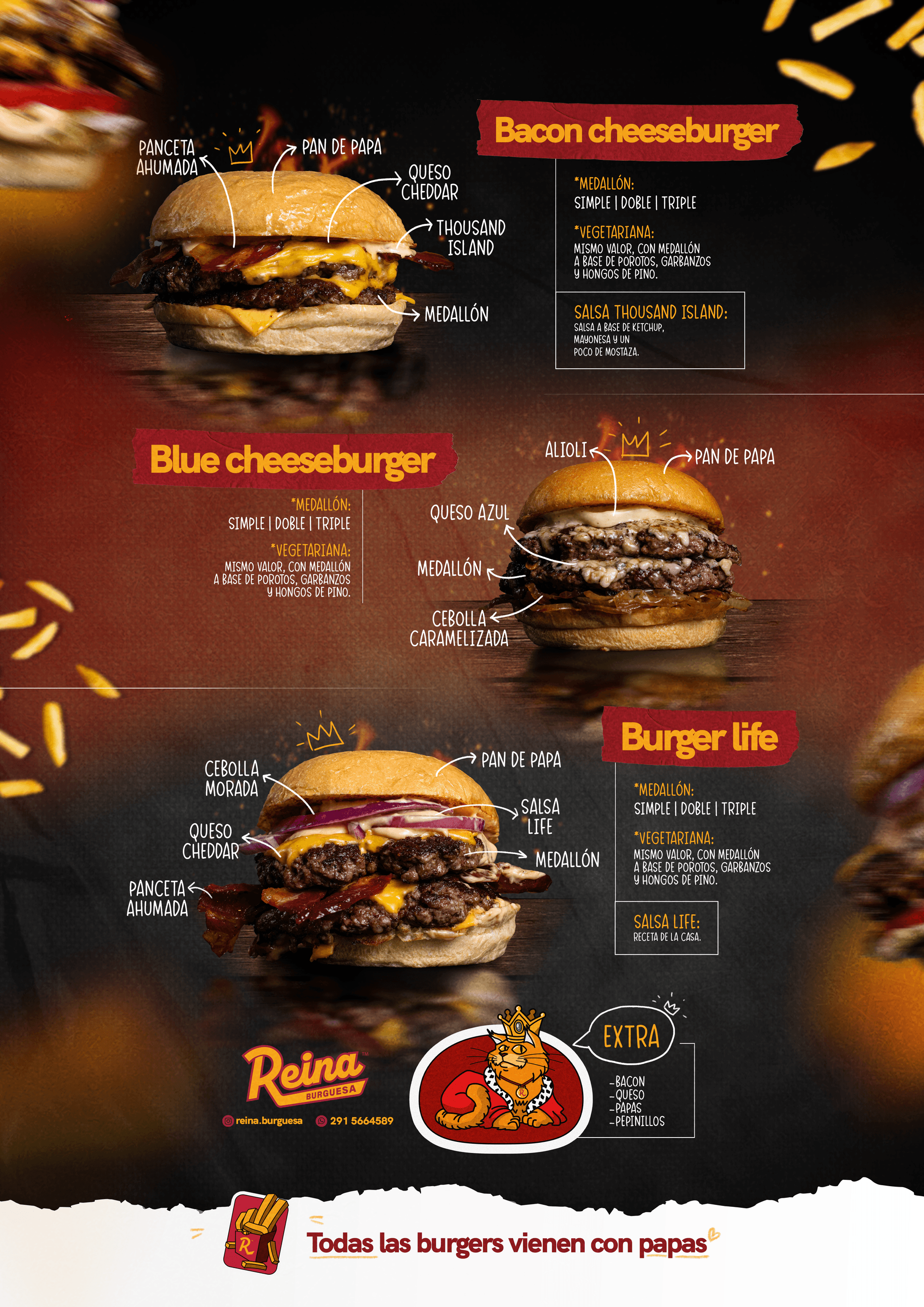 menu reina burguesa